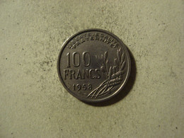 MONNAIE FRANCE 100 FRANCS 1958 COCHET - 100 Francs