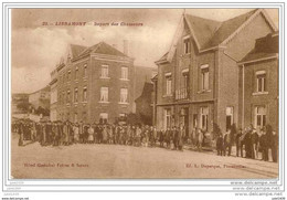 LIBRAMONT ..-- Départ Des Chasseurs . 1912 Vers HOUTHEM ( Famille CLEREBAUT ) , VILVORDE . Voir Verso . - Libramont-Chevigny
