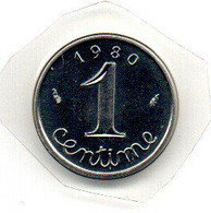 France  - 1 Centime 1980   -- état  FDC - Autres & Non Classés