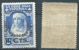 SPANIEN ESPAGNE SPAIN ESPAÑA 1927 RED CROSS CORONATION 4 SURCHARGE 2 CENT MNH HINGED ED 373 YT 313 MI 336 SG 430 SC B32 - Nuevos