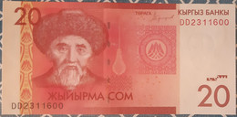 Kirghizistan 20 Som 2016 UNC P24b - Kirghizistan