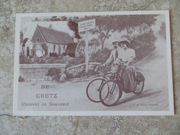 CPM 77 GRETZ - De Gretz Recevez Ce Souvenir Vélo Bicyclette - Club Cartophile Collection Jourdain Lemoine - 1000 Exp - Saluti Da.../ Gruss Aus...