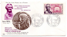 FDC--1971 - Cent Cinquantenaire De L'académie De Médecine..cachet  PARIS - 75 .................à Saisir - 1970-1979