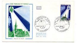 FDC  --1971 - Aide Familiale Et Rurale "Maquette De Haley"..........cachet  ANGERS - 49 .................à Saisir - 1970-1979