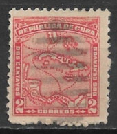 Cuba 1914. Scott #254 (U) Map Of Cuba - Used Stamps