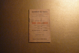 Calendrier Des Tirages Offert Par La Banque Lenoir & Bernard Amiens- Livret - Format Plié : 12 Cm X 7,8 Cm. - Petit Format : 1901-20