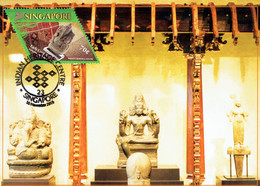 7A :  Carte Maximum Card Singapore - Hinduism God - Elephant Statue, Indian Heritage Center, Museum, Aritfact, Idol - Hindoeïsme