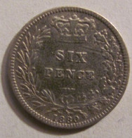6 Pence 1880 Great Britain / Silver Genuine / Circulated - Autres & Non Classés