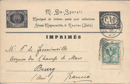 SAINT MARIN Entier Postal Ganzsache Pseudo CP Timbrée En Italie De Sperati - Postal Stationery