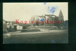 Alte Deutsche Foto- AK Bei Langemark, Zerstörte Kirche, 1. Weltkrieg - Langemark-Poelkapelle