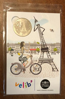 75006 PARIS TOUR EIFFEL VELIB MDP 2015 MEDAILLE SOUVENIR MONNAIE DE PARIS JETON TOURISTIQUE MEDALS COINS TOKENS - 2015