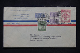 COLOMBIE - Enveloppe Commerciale De Barranquilla Pour Paris En 1952 - L 108831 - Colombia