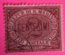 1894/99 - San Marino - 2  Cent  - Usato - - Oblitérés