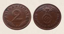 !!! GERMANIA 2 REICHSPFENNIG 1938 A !!! - 2 Reichspfennig