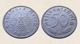 !!! GERMANIA 50 REICHSPFENNIG 1942 A !!! - 50 Reichspfennig