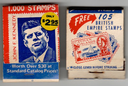 USA : Lot De 2 : Collect Stamps - Enjoy World's Most Rewarding Hobby - Matchboxes