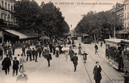 Toulouse - Le Boulevard De Strasbourg, Tramway - Edition Bayard - Carte N° 80 Non Circulée - Toulouse