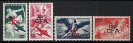 FRANCE Réunion  Poste Aérienne 1949: Les Y&T 45-48, Neufs* - Luftpost
