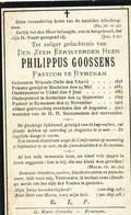 Doodsprentje  Priester Pastoor  GOOSSENS WINKSELE 1858 Mechelen Ukkel Aartselaar  RIJMENAM  1912 - Décès
