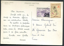 MACAO - CP AMORA DES ESCALES EN EXTREME ORIENT N° T2f DE 1966 - TB - Cartas & Documentos