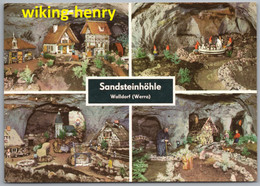 Meiningen Walldorf - Sandsteinhöhle Walldorf An Der Werra 4 Version 1977 Schwarzgrüner Hintergrund   Märchenhöhle - Meiningen