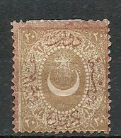 Turkey; 1868 Duloz Due Stamp With Border&Overprint In Brown 20 P. - Nuovi