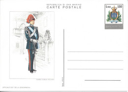 SAINT MARIN Entier Postal Ganzsache Carte Postale 3 P53 150L Neuves 3 Uniformes Différents - Entiers Postaux