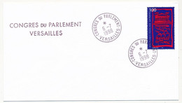 FRANCE - Env. Affr 3,00f Assemblée Nationale - Obl Congrès Du Parlement 6/7/1998 - Versailles - Cachets Provisoires