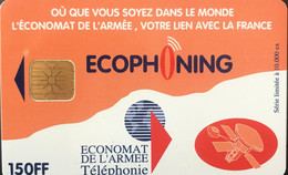 FRANCE  -  ARMEE  -  Phonecard  -  ECOPHONING  -  Satellite  -  Orange  -  150 FF - Military Phonecards