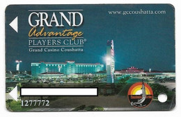 Grand Casino Coushatta, Kinder, LA, U.S.A,, Older Used Slot Or Player's Card, # Grandcoushatta-1 - Casinokarten