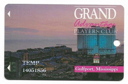 Grand Casino, Gulfport, MS, U.S.A,,  Older Used Slot Or Player's Card, # Grandgulfport-1 - Casinokarten