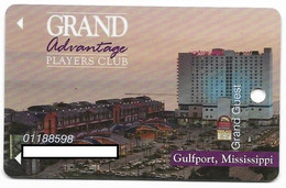 Grand Casino, Gulfport, MS, U.S.A,,  Older Used Slot Or Player's Card, # Grandgulfport-2 - Casinokarten