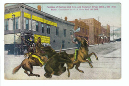 Pastime Of Natives 2nd Ave. And Superior Street , Duluth, Minn. 1909 (stamp Removed) - Duluth