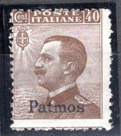 Egeo - Patmo (Patmos) 40 Centesimi ** - Egée (Patmo)