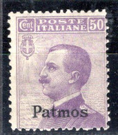 Egeo - Patmo (Patmos) 50 Centesimi ** - Egée (Patmo)