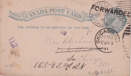 CANADA 1891   ENTIER POSTAL/GANZSACHE/POSTAL STATIONERY CARTE DE BELLEVILLE - 1860-1899 Règne De Victoria