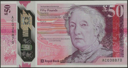 Scotland 50 Pounds 2020/2021 Royal Bank Of Scotland Polymer  New UNC - 50 Pounds