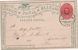 MEXIQUE    ENTIER POSTAL/GANZSACHE/POSTAL STATIONERY CARTE - Mexico