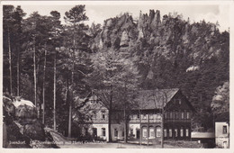 2792/ Zittauer Gebirge, Kurort Jonsdorf, Hotel Kurhaus Gondelfahrt Mit Dem Nonnenfelsen 1936 - Jonsdorf