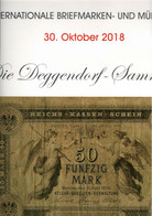 ! 2018 Auktionskatalog HBA Deutsche Banknoten Ab 1793, 325 Lose, 54 Seiten - Sonstige & Ohne Zuordnung