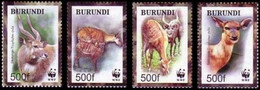 1115/1118** - Sitatunga WWF - 2004 - BURUNDI - Unused Stamps