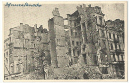 Poland Polen Polska Postcard Ansichtkarte 1939 Warszawa Warsaw Warschau Ruins Of The Bombed City (12) Thinned On Back - Poland