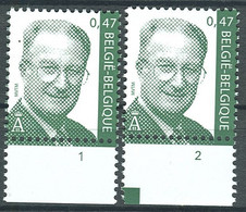 3070 Koning Albert II Roi Albert II MVTM Valeur En Euro N° Pl1 Et Pl2 Belgique ** - 1993-.. MVTM