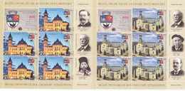 2021, Romania , Buzău, Architecture, Cathedrals, City Halls, Schools, Famous People, Coats Of Arms, MNH(**) MINISHEET - Feuilles Complètes Et Multiples