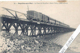 80  Noyelles Sur Mer, Le Pont Avec Train - Noyelles-sur-Mer