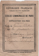 Papillon De Distribution Des Prix/ RF/ Ecoles Communales De PARIS/Rue Du Jardinet/Louise SCHOP/1896               CAH312 - Diploma & School Reports