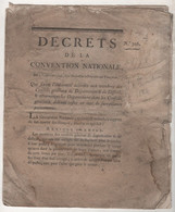 1793 - DECRETS CONVENTION NATIONALE / INDEMNITE MEMBRES DES CONSEILS GENERAUX DE DEPARTEMENT & DE DISTRICT - Decreti & Leggi