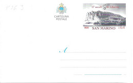 SAINT MARIN Entier Postal Ganzsache Carte Postale CP 2001 0,41€ Neuve - Entiers Postaux