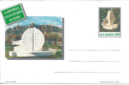 SAINT MARIN Entier Postal Ganzsache Enveloppe 1989 U4 650L Neuve Estero - Interi Postali