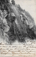 BÜRGENSTOCKBAHN → Zug In Der Steilen Rampe Anno 1904 - Autres & Non Classés